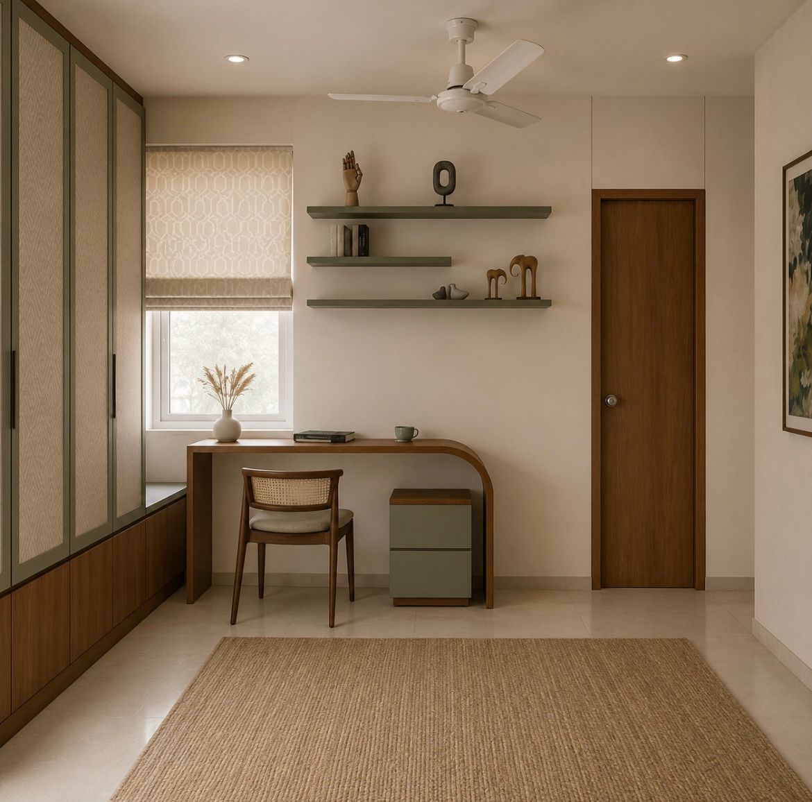 Home office — detail of workspace design